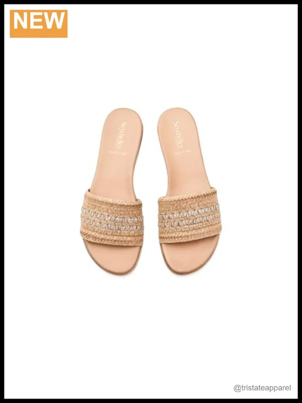 Seychelles Destination Raffia Slide Sandals Slip On Casual